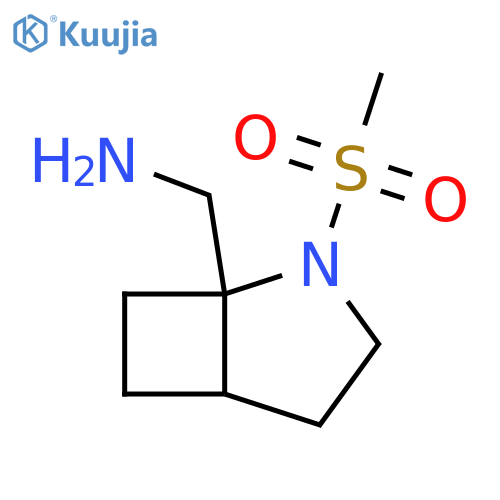 2-Azabicyclo[3.2.0]heptane-1-methanamine, 2-(methylsulfonyl)- structure