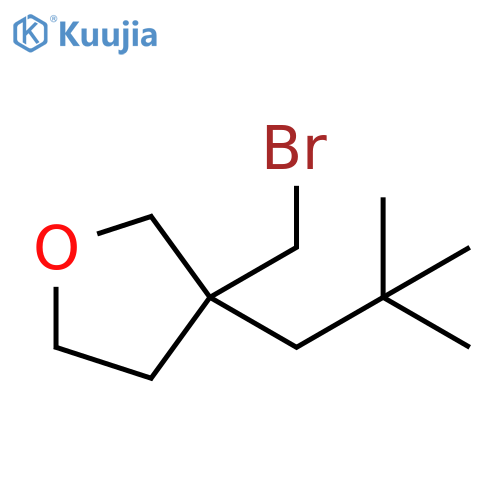 Furan, 3-(bromomethyl)-3-(2,2-dimethylpropyl)tetrahydro- structure
