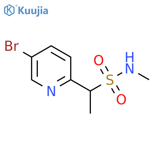 2-Pyridinemethanesulfonamide, 5-bromo-N,α-dimethyl- structure