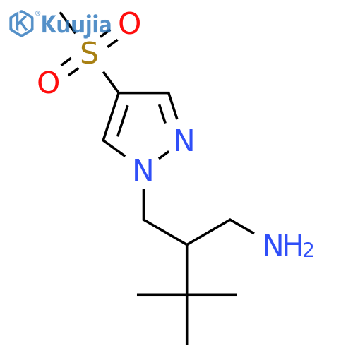 1-2-(aminomethyl)-3,3-dimethylbutyl-4-methanesulfonyl-1H-pyrazole structure