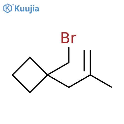 Cyclobutane, 1-(bromomethyl)-1-(2-methyl-2-propen-1-yl)- structure