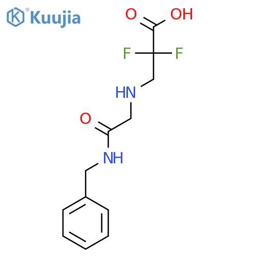 3-[[2-(Benzylamino)-2-oxoethyl]amino]-2,2-difluoropropanoic acid structure