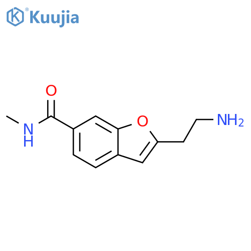 6-Benzofurancarboxamide, 2-(2-aminoethyl)-N-methyl- structure