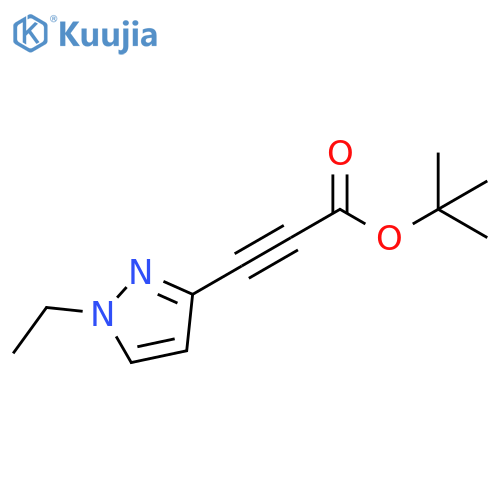 tert-butyl 3-(1-ethyl-1H-pyrazol-3-yl)prop-2-ynoate structure