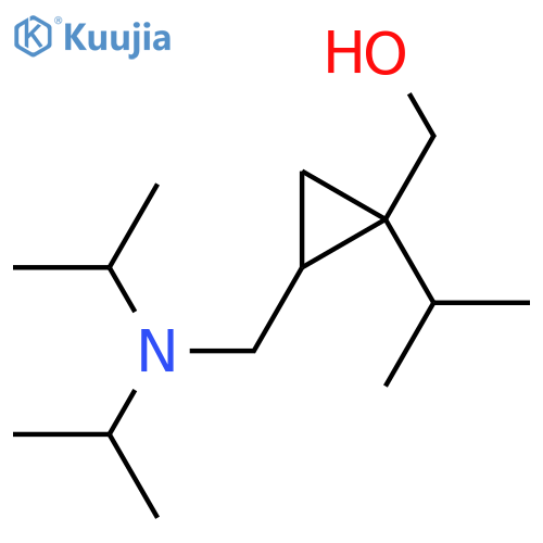 (2-{[Bis(propan-2-yl)amino]methyl}-1-(propan-2-yl)cyclopropyl)methanol structure