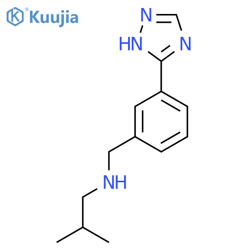 (2-methylpropyl)({3-(1H-1,2,4-triazol-3-yl)phenylmethyl})amine structure