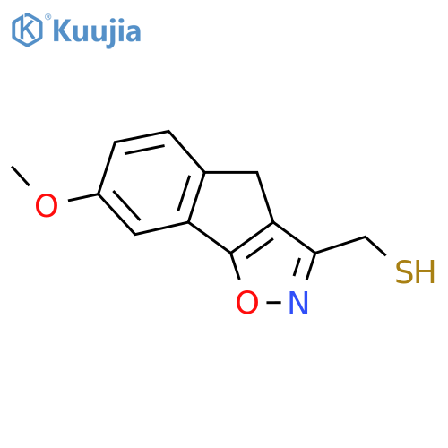 {7-methoxy-4H-indeno2,1-d1,2oxazol-3-yl}methanethiol structure