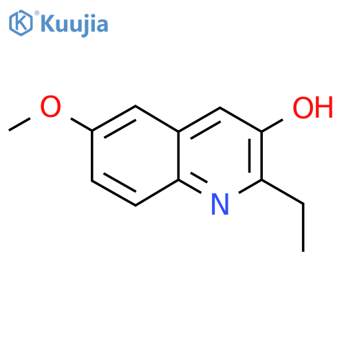 2-Ethyl-6-methoxyquinolin-3-ol structure