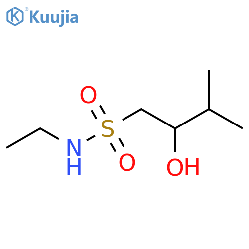 N-ethyl-2-hydroxy-3-methylbutane-1-sulfonamide structure