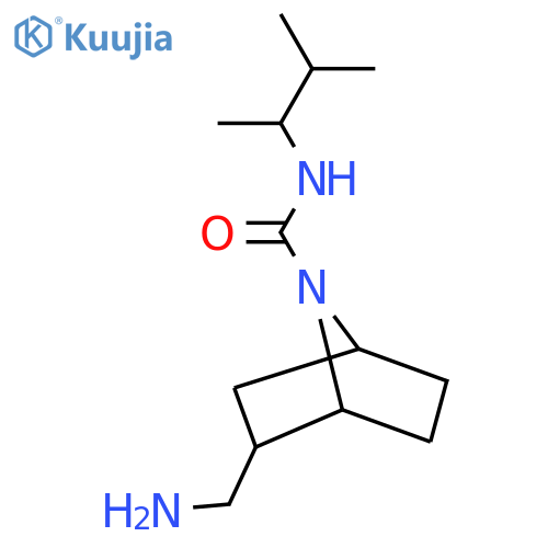 2-(aminomethyl)-N-(3-methylbutan-2-yl)-7-azabicyclo[2.2.1]heptane-7-carboxamide structure