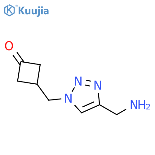 Cyclobutanone, 3-[[4-(aminomethyl)-1H-1,2,3-triazol-1-yl]methyl]- structure