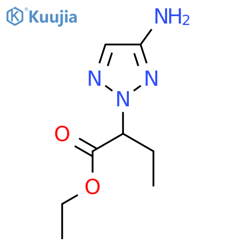 ethyl 2-(4-amino-2H-1,2,3-triazol-2-yl)butanoate structure