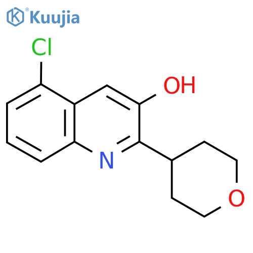 5-Chloro-2-(oxan-4-yl)quinolin-3-ol structure