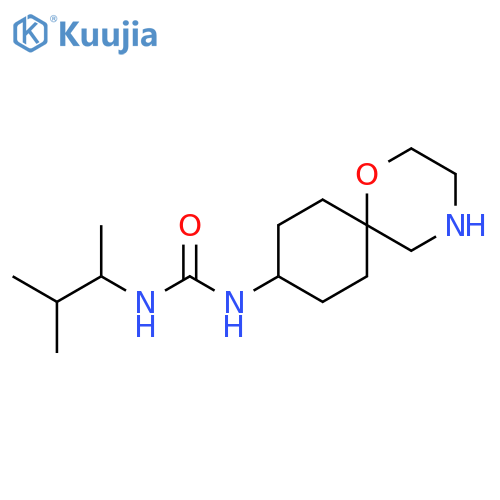 Urea, N-(1,2-dimethylpropyl)-N'-1-oxa-4-azaspiro[5.5]undec-9-yl- structure