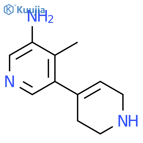 [3,4'-Bipyridin]-5-amine, 1',2',3',6'-tetrahydro-4-methyl- structure