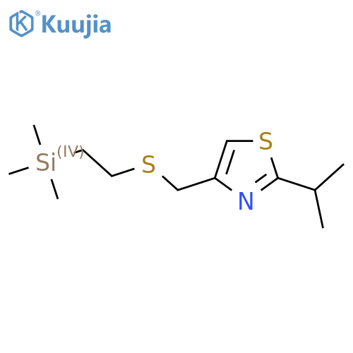 2-(propan-2-yl)-4-({2-(trimethylsilyl)ethylsulfanyl}methyl)-1,3-thiazole structure