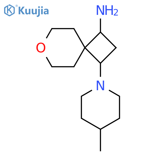 7-Oxaspiro[3.5]nonan-1-amine, 3-(4-methyl-1-piperidinyl)- structure
