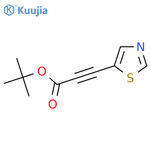 Tert-butyl 3-(1,3-thiazol-5-yl)prop-2-ynoate structure