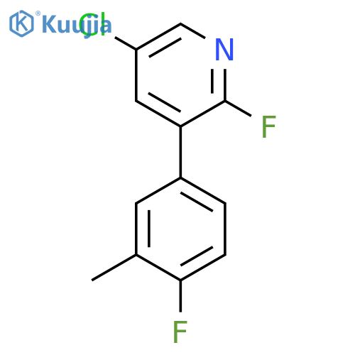 5-chloro-2-fluoro-3-(4-fluoro-3-methylphenyl)pyridine structure