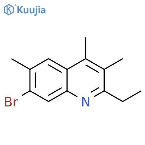 Quinoline, 7-bromo-2-ethyl-3,4,6-trimethyl- structure
