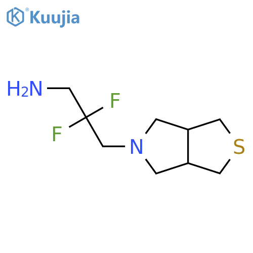 2,2-difluoro-3-{hexahydro-1H-thieno[3,4-c]pyrrol-5-yl}propan-1-amine structure