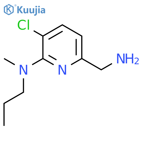 2-Pyridinemethanamine, 5-chloro-6-(methylpropylamino)- structure