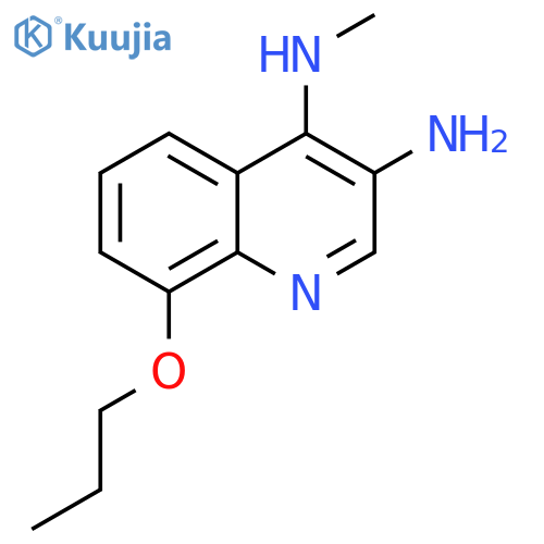 3,4-Quinolinediamine, N4-methyl-8-propoxy- structure