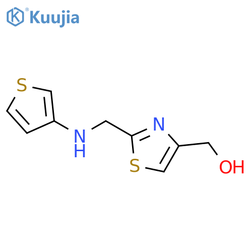 4-Thiazolemethanol, 2-[(3-thienylamino)methyl]- structure