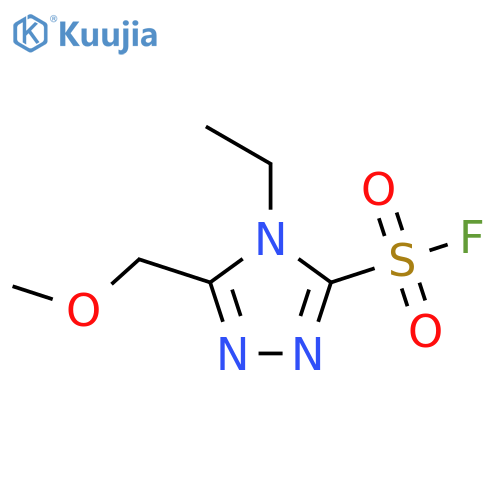 4H-1,2,4-Triazole-3-sulfonyl fluoride, 4-ethyl-5-(methoxymethyl)- structure