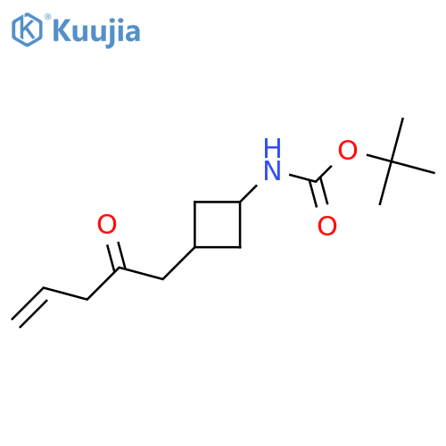 tert-butyl N-[3-(2-oxopent-4-en-1-yl)cyclobutyl]carbamate structure
