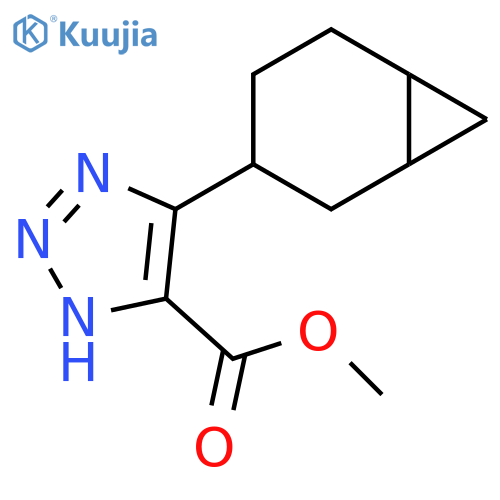 1H-1,2,3-Triazole-5-carboxylic acid, 4-bicyclo[4.1.0]hept-3-yl-, methyl ester structure