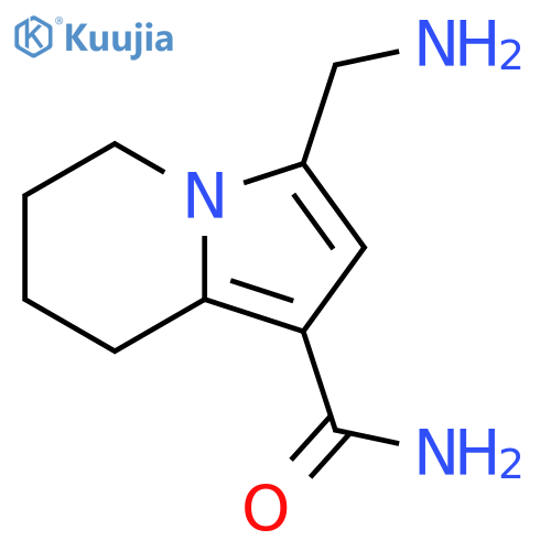1-Indolizinecarboxamide, 3-(aminomethyl)-5,6,7,8-tetrahydro- structure