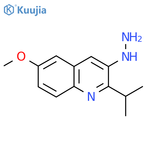 3-Hydrazinyl-6-methoxy-2-(propan-2-yl)quinoline structure