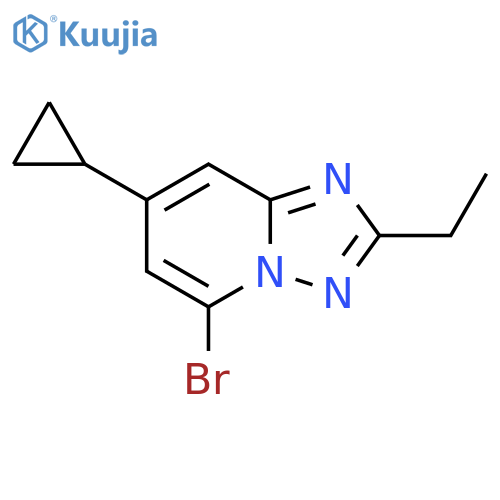 5-bromo-7-cyclopropyl-2-ethyl-1,2,4triazolo1,5-apyridine structure