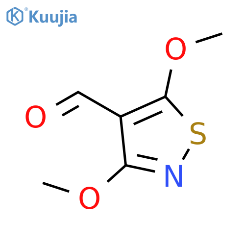 3,5-dimethoxy-1,2-thiazole-4-carbaldehyde structure