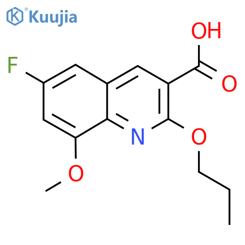 6-Fluoro-8-methoxy-2-propoxyquinoline-3-carboxylic acid structure