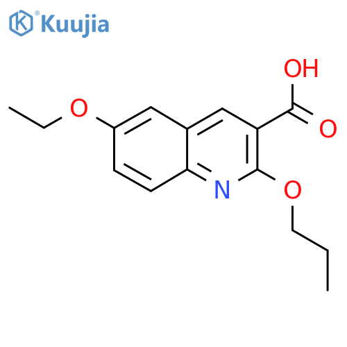 6-Ethoxy-2-propoxyquinoline-3-carboxylic acid structure
