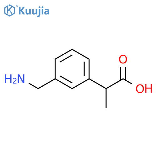Benzeneacetic acid, 3-(aminomethyl)-α-methyl- structure