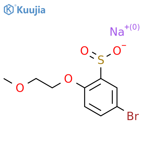 Sodium 5-bromo-2-(2-methoxyethoxy)benzene-1-sulfinate structure