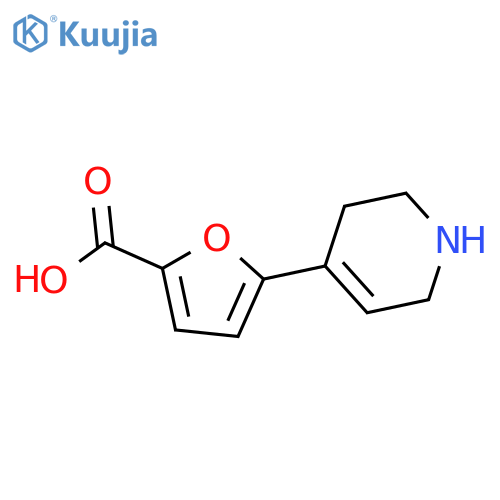 5-(1,2,3,6-Tetrahydropyridin-4-yl)furan-2-carboxylic acid structure