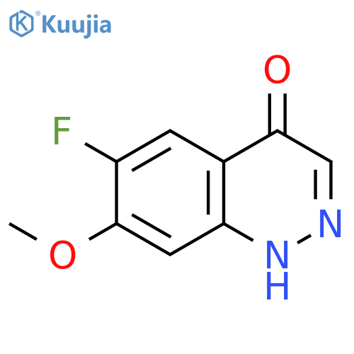 4(1H)-Cinnolinone, 6-fluoro-7-methoxy- structure