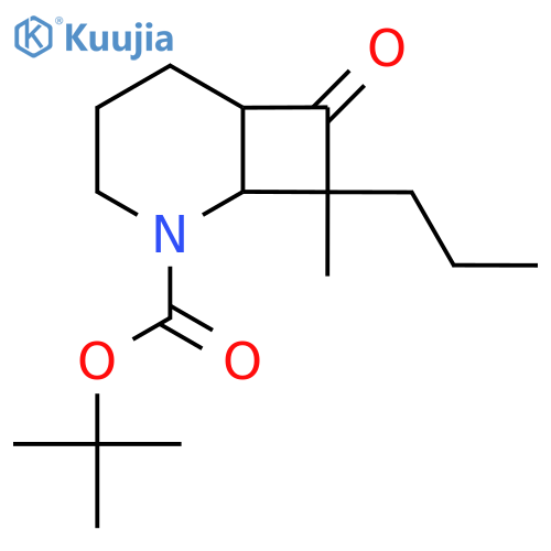 Tert-butyl 8-methyl-7-oxo-8-propyl-2-azabicyclo[4.2.0]octane-2-carboxylate structure