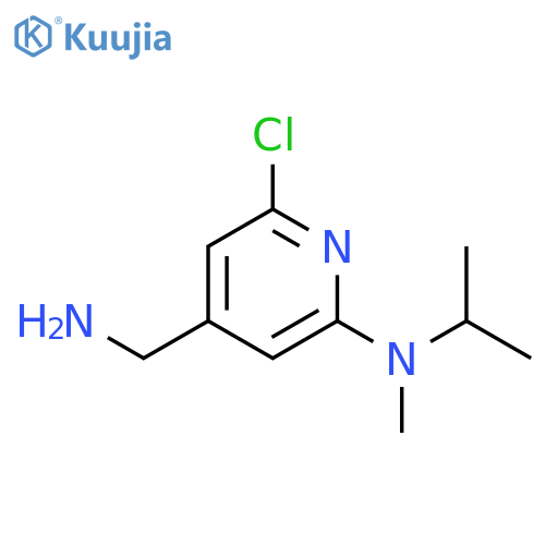 4-Pyridinemethanamine, 2-chloro-6-[methyl(1-methylethyl)amino]- structure