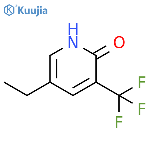 2(1H)-Pyridinone, 5-ethyl-3-(trifluoromethyl)- structure