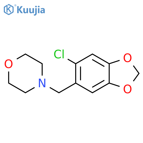 Morpholine, 4-[(6-chloro-1,3-benzodioxol-5-yl)methyl]- structure