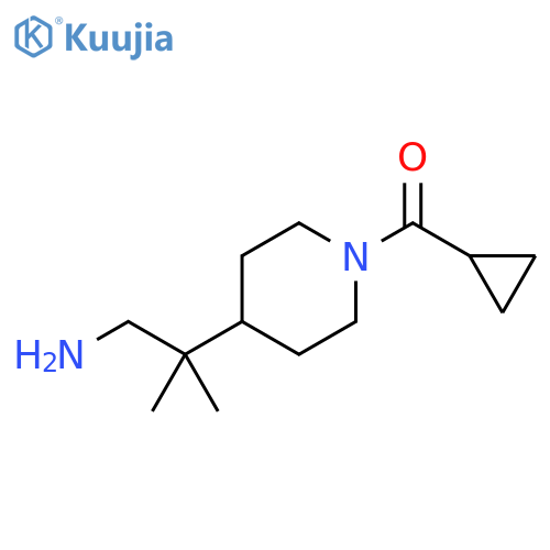 Methanone, [4-(2-amino-1,1-dimethylethyl)-1-piperidinyl]cyclopropyl- structure