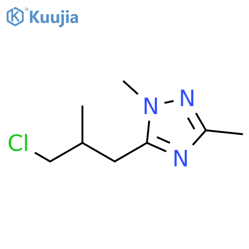 1H-1,2,4-Triazole, 5-(3-chloro-2-methylpropyl)-1,3-dimethyl- structure
