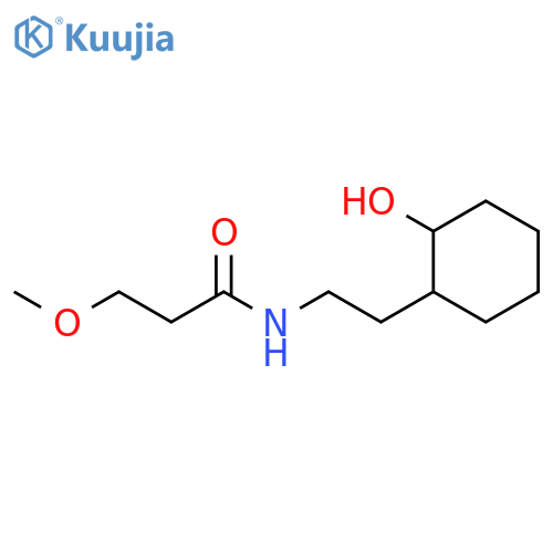 Propanamide, N-[2-(2-hydroxycyclohexyl)ethyl]-3-methoxy- structure