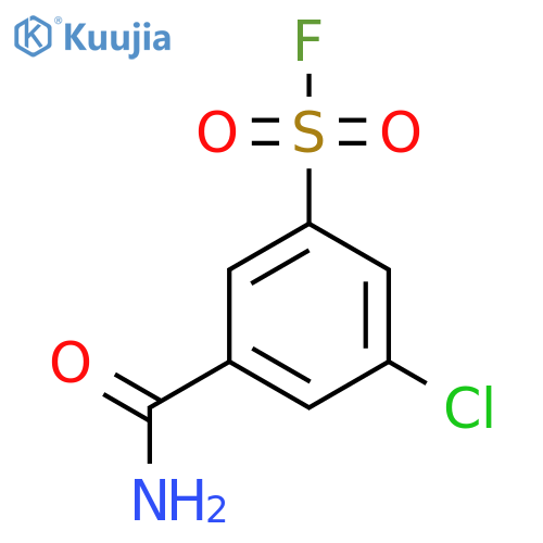 3-Carbamoyl-5-chlorobenzene-1-sulfonyl fluoride structure