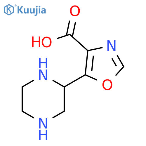 4-Oxazolecarboxylic acid, 5-(2-piperazinyl)- structure
